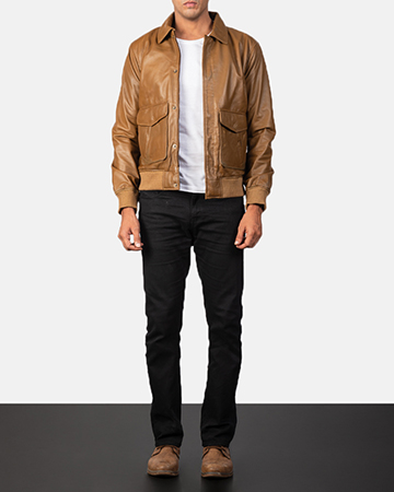 Olive shop aviator jacket